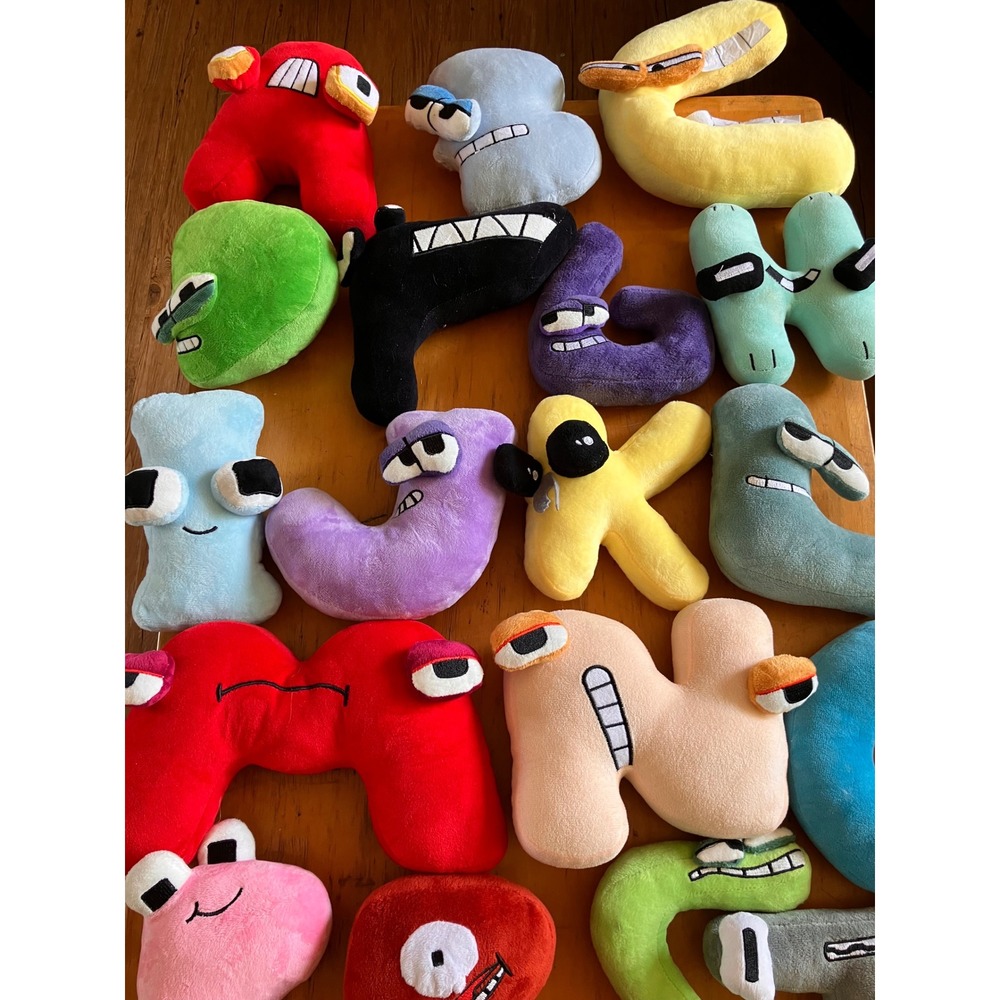 Alphabet Lore Plush Toy Set of 24 (No E or Q) Letter Characters Stuffed Figures - Picture 2 of 4